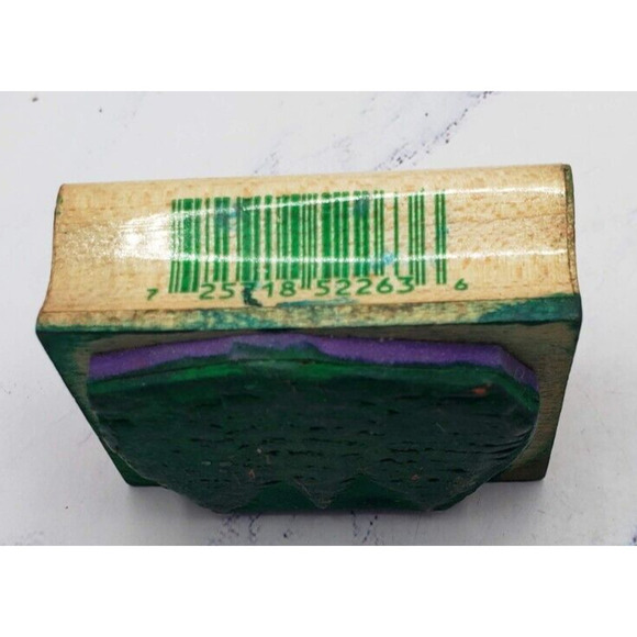 Christmas Holiday Pine Trees Inkadinkado Wood Mounted Rubber Wood Stamp 2263 - Picture 4 of 8